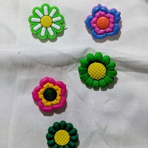 Colorful Flower Kids Hair Clips Set